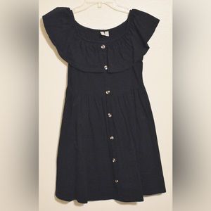 ASOS Black Button Front Dress